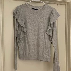 Abercrombie and fitch sweater- cute, ruffle